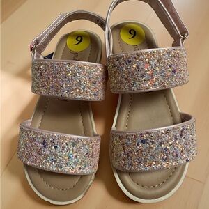 Blush Glitter Shoes - Size 9